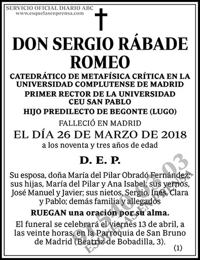 Sergio Rábade Romeo